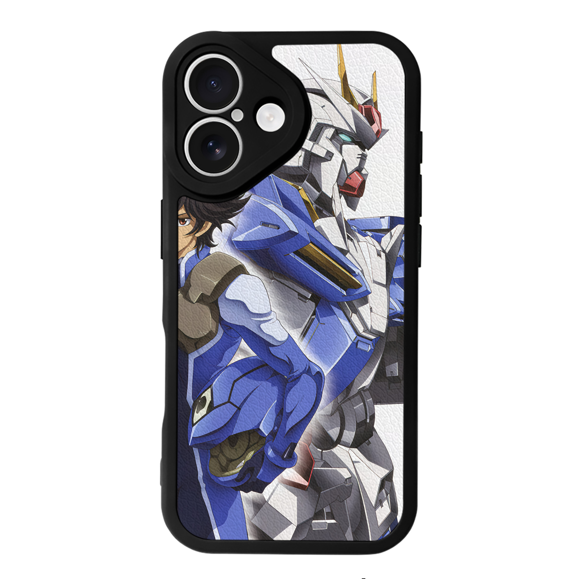 （画像用） 機動戦士ガンダム Mobile Suit Gundam 【iPhone 16シリーズ対応】シリコンスマホケース（レザー調） 材質：シリコン